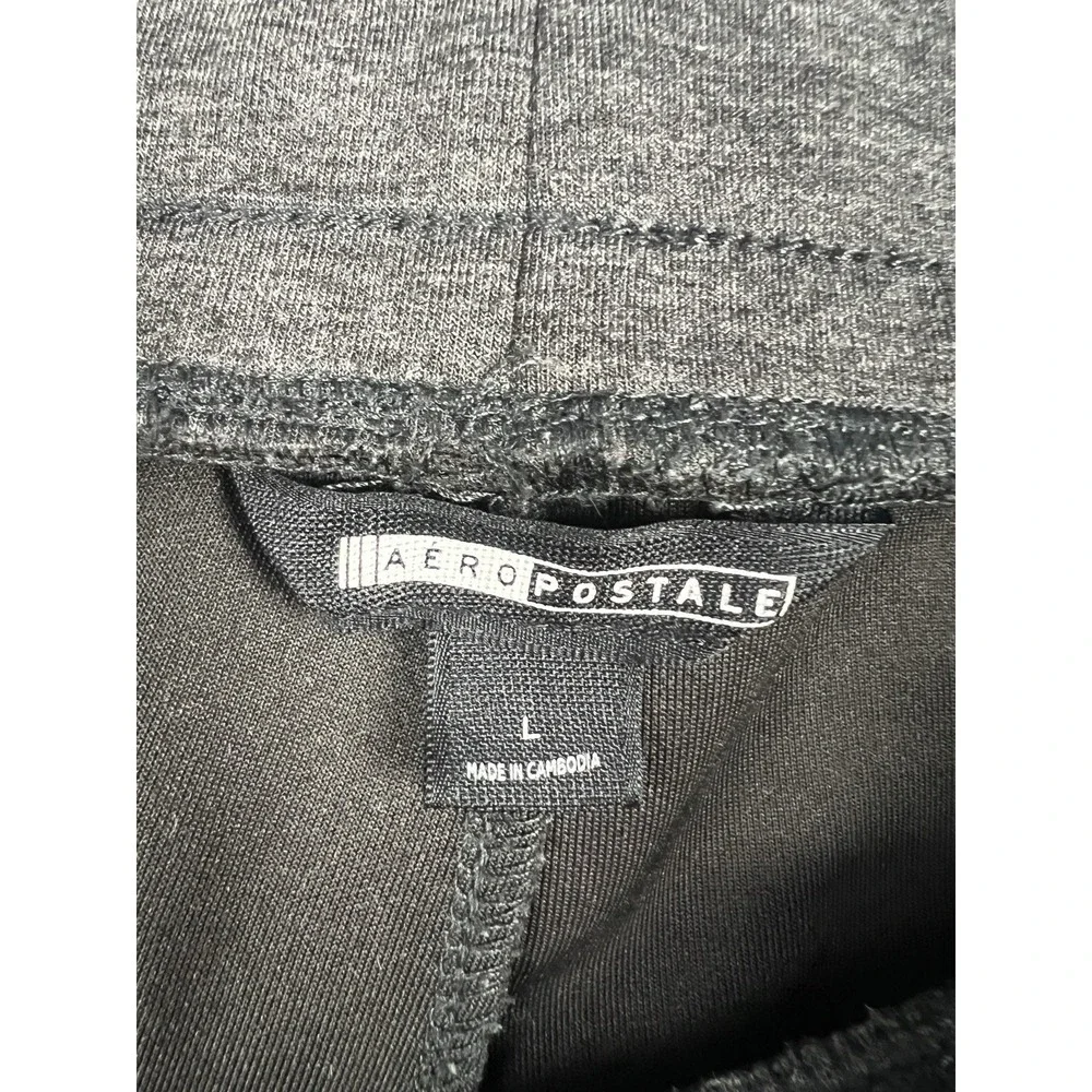 Aeropostale‎ Aero Jogger Men's Large Dark Gray Sweatpants with Zipper Pockets